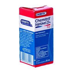 Antibiótico Chemitril Injetável 2,5% 20 ml - Chemitec