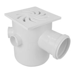 Caixa Sifonada Quadrada 150 x 150 x 50 mm Branca - Amanco