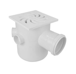 Caixa Sifonada Quadrada 150 x 185 x 75 mm Cromada - Amanco
