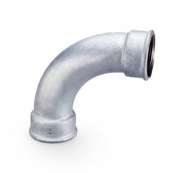 Curva F 90º Fêmea Galvanizada 2" - IPC Brasil