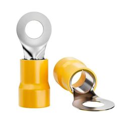 Terminal Anel 4.0 x 6.0 mm Amarelo Pacote com 20 - Sfor