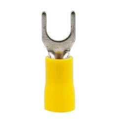 Terminal Forquilha 4.0 x 6.0 mm Amarelo Pacote com 20 Unidades - Sfor