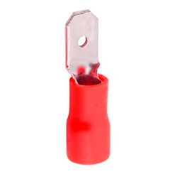 Terminal Macho 0,5 x 1,5 mm Vermelho Pacote com 20 Unidades - Sfor