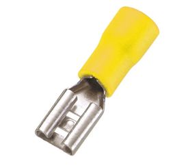 Terminal Fêmea 4 x 6 mm Amarelo Pacote com 20 Unidades - Sfor
