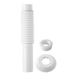 Tubo de Ligação Ajustável para Vaso Sanitário 260 mm Branco - Blukit