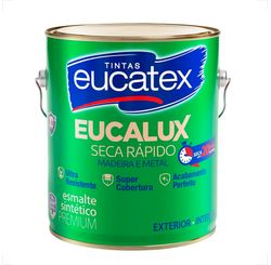 Tinta Eucalux Seca Rápido Esmalte Premium 3,6 L Branco Fosco - Eucatex