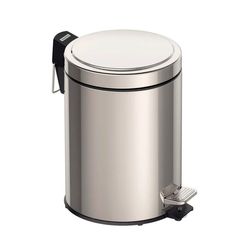 Lixeira Inox com Pedal Brasil com Acabamento Polido e Balde Interno 5 L - Tramontina