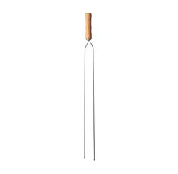 Espeto Duplo para Churrasco com Lâmina em Aço Inox e Cabo de Madeira 65 cm - Tramontina