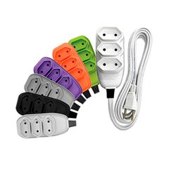 Extensão Compacta 2 P Bipolar com Cordão Paralelo 10 A 10 m Cinza - Ilumi