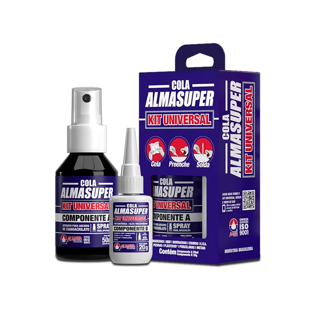 Encontraproduto.com.br - Cola Líquido Almata Química KIT UNIVERSAL